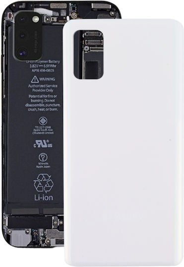 Κапак за замяна на батерията Бял за Galaxy A41