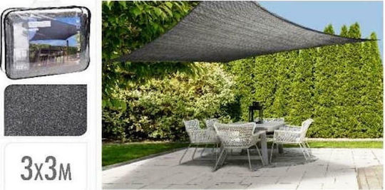 Arrow Τετράγωνο Δίχτυ Σκίασης Γκρι 3x3m 150gr/m²