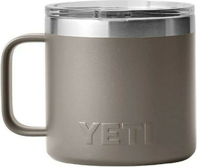 Yeti Rambler Mug MS Mug Thermos Stainless Steel Sharptail Taupe with Mouthpiece and Handle