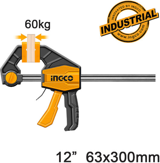 Ingco HQBC01602 Clamp Automatic Trigger Maximum Opening 300mm