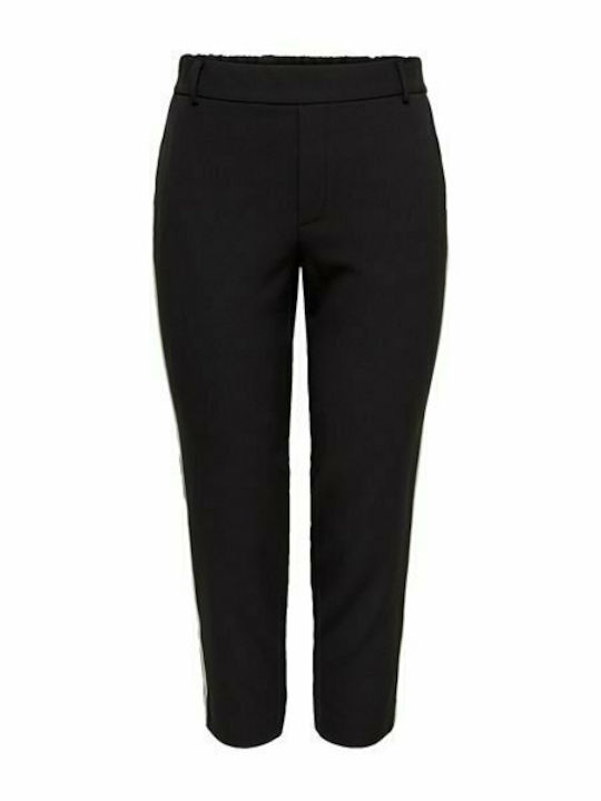 Only Women's High-waisted Fabric Trousers Black