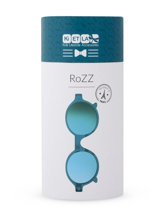 KiETLA Rozz Unbreakable Round Kids Sunglasses Peacock Green for 6-9 Years