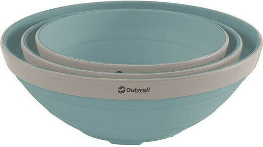 Outwell Bowl Set Farfurie pentru Camping Clasic Outwell Albastru 3buc