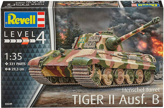 Revell Tiger II Ausf. B (Henschel Turret) Modeling Figure Tank 331 Pieces in Scale 1:35 29.3cm.