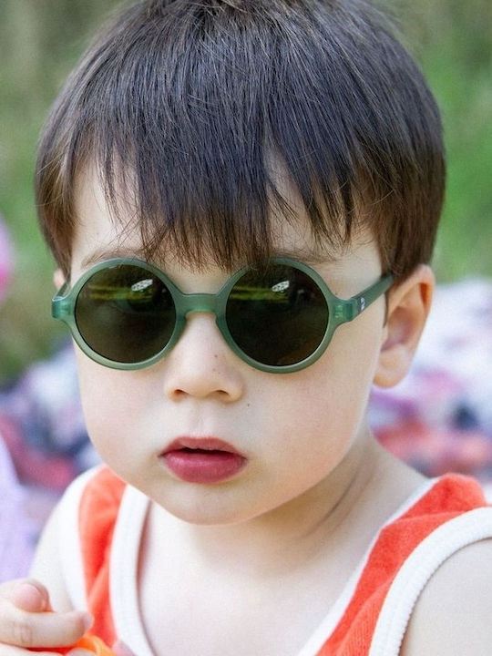 KiETLA Woam Kids Sunglasses Bottle Green for 2-4 Years