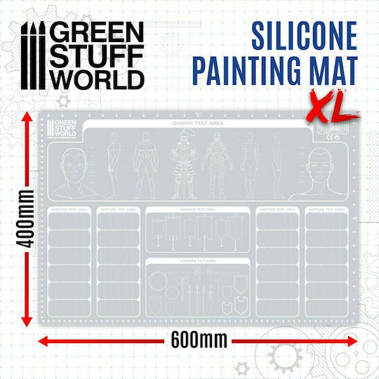 Green Stuff World Silicone Painting Mat Aξεσουάρ Μοντελισμού 1τμχ