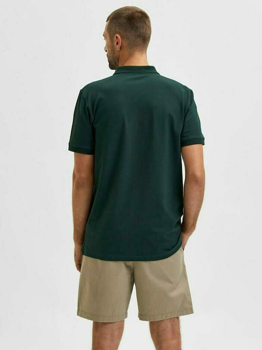 Selected Men's Short Sleeve Blouse Polo Green