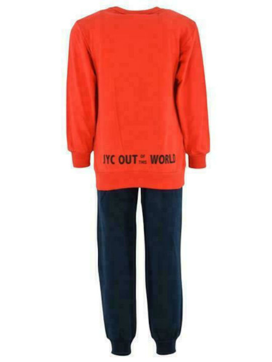 Joyce Kids Sweatpants Set Red 2pcs