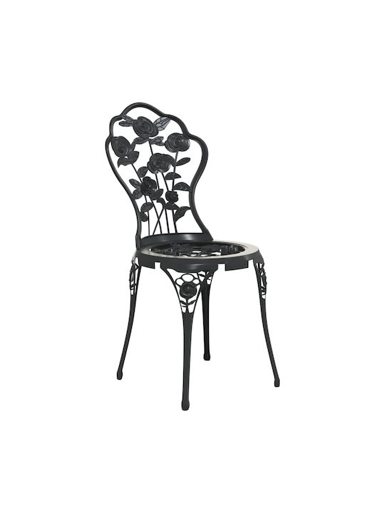 Dining Set for Small Outdoor Spaces 3 Pieces Black