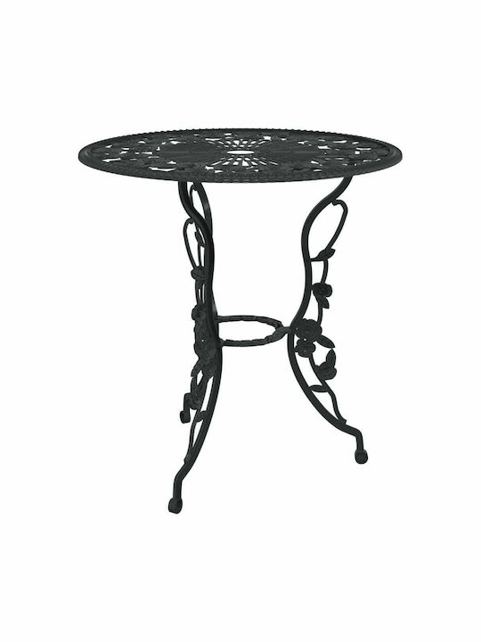 Dining Set for Small Outdoor Spaces 3 Pieces Black