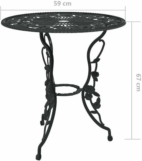 Garten- und Outdoor-Möbelsets für kleinen Raum 3 Stück Schwarz