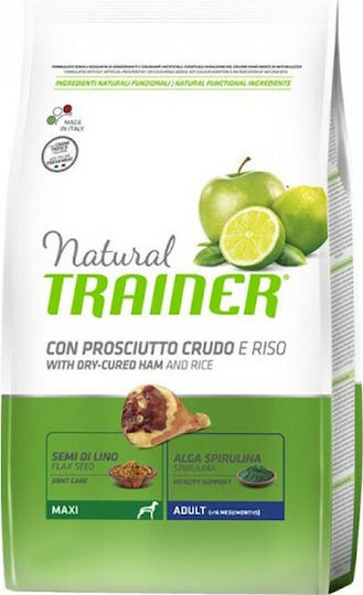 Natural Trainer Adult Maxi 3kg Trockenfutter für erwachsene Hunde großer Rassen mit Prosciutto