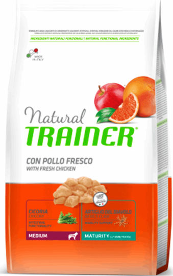 Natural Trainer Medium Maturity Adult 3kg Dry Food for Adult Medium Breed Dogs with Rice and Chicken