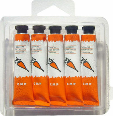 Primo Tempera Tempera Colour Paint Tube 12ml Orange