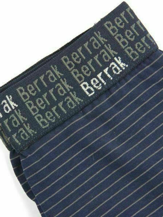 Berrak Men's Boxer Blue with Patterns