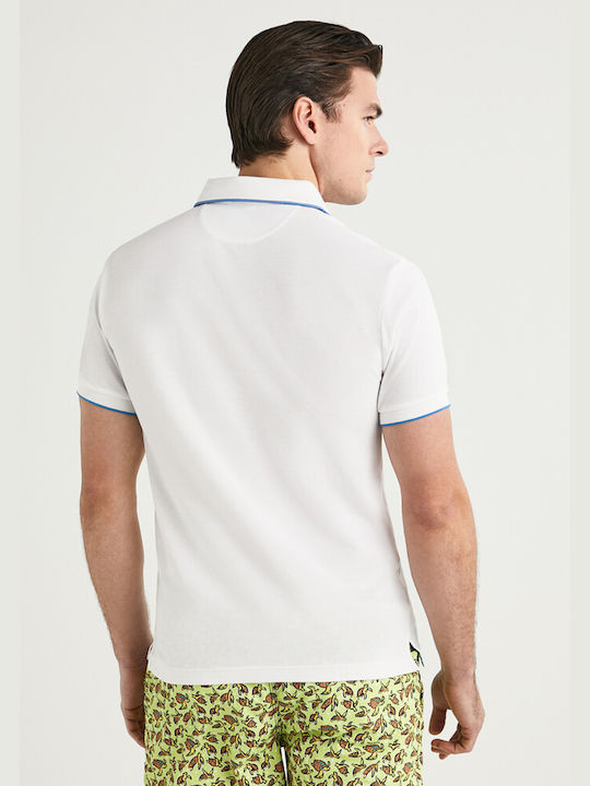 Hackett Polo Μπλούζα της σειράς Seaweed - HM562979 8GN Bright White