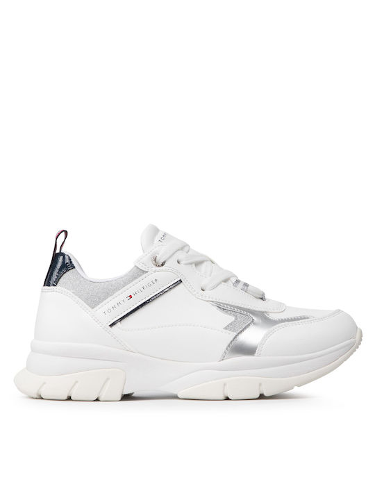 Tommy Hilfiger Παιδικά Sneakers Ανατομικά για Κορίτσι Λευκά