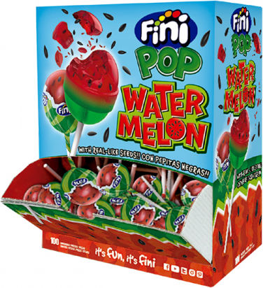 Fini Lollipop with Flavor Watermelon 1pcs 15gr