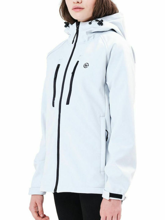 Bonded Softshell Γυναικείο Μπουφάν Λευκό