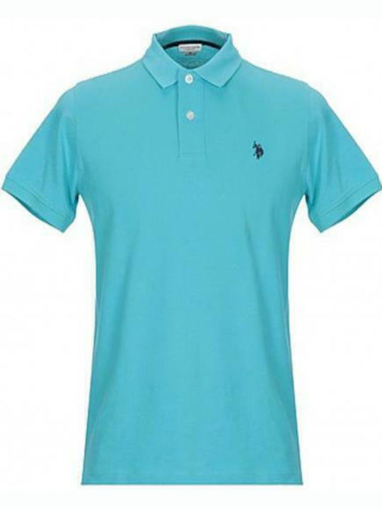 Institutional Polo Short Sleeve Blouse Light Blue
