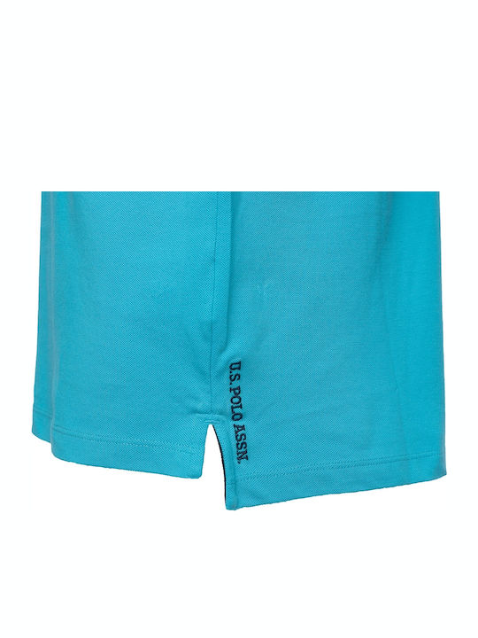 Institutional Polo Short Sleeve Blouse Light Blue
