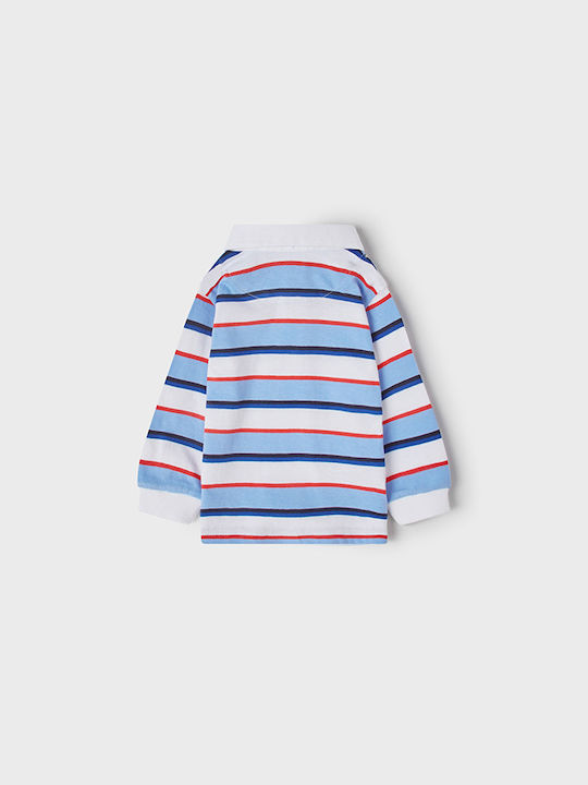 Mayoral Kids Polo Long Sleeve Light Blue