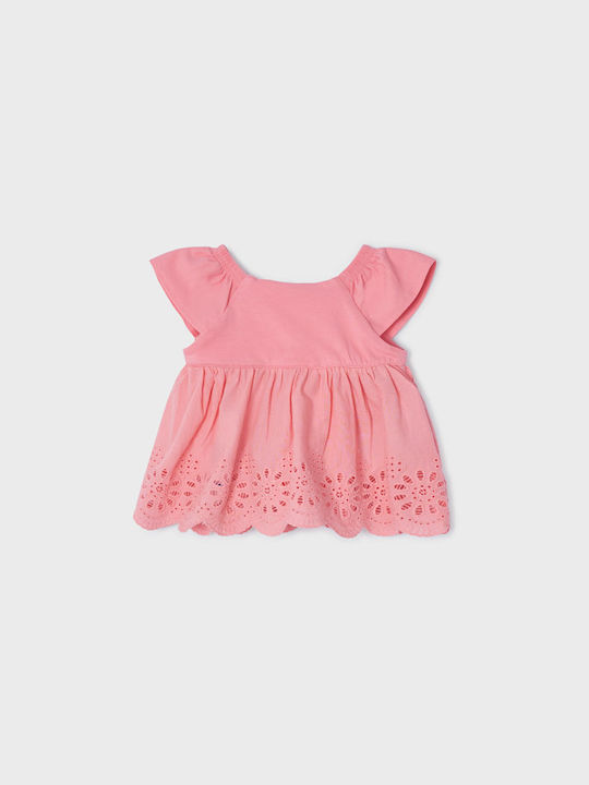 Mayoral Kids Blouse Short Sleeve Pink