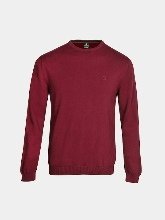 Basehit Men's Long Sleeve Sweater Burgundy