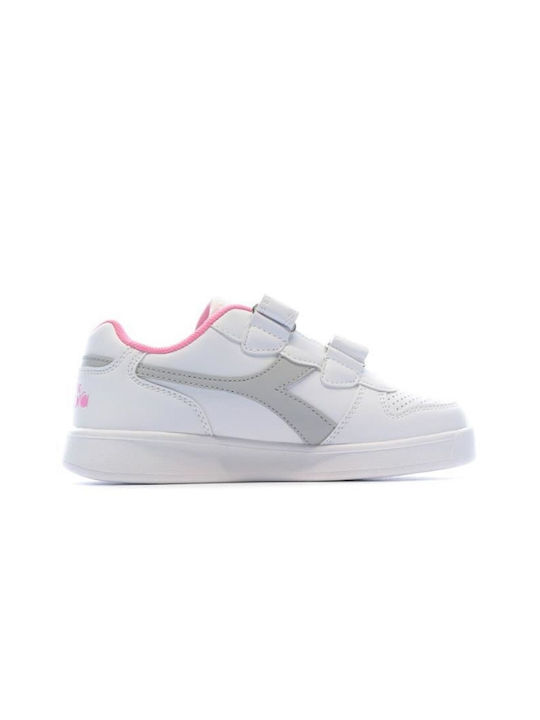 Diadora Kids Sneakers with Scratch White