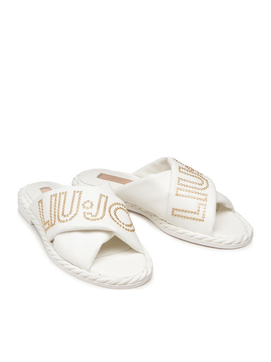 Sandale Casual Damă din Piele Alb