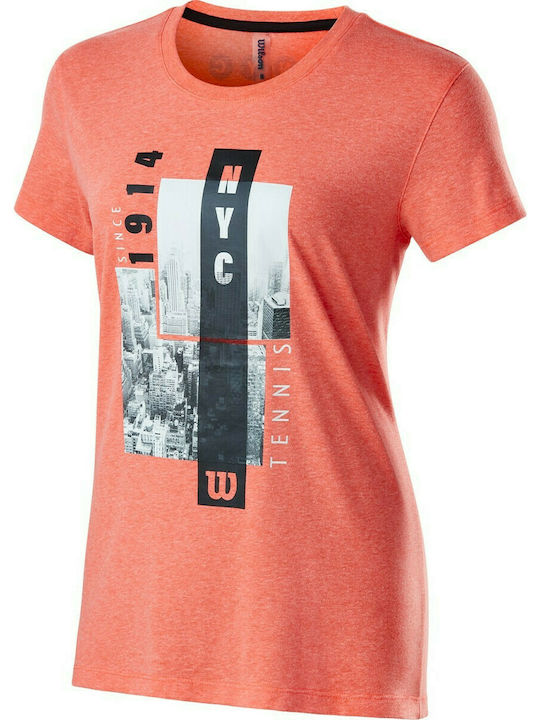 Wilson Aerial Women's Athletic T-shirt Orange