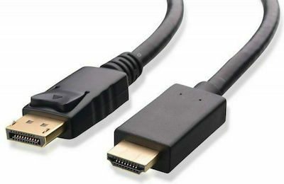 Powertech Cablu DisplayPort de sex masculin - HDMI de sex masculin 3m Negru (CAB-DP028)