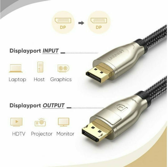 Ugreen Cable DisplayPort male - DisplayPort male 3m Black (60844)