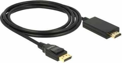 DeLock Cable DisplayPort male - HDMI male 5m Μαύρο (85319)