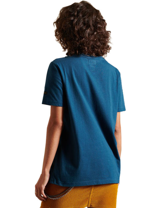 Superdry Damen T-shirt Blue Bottle