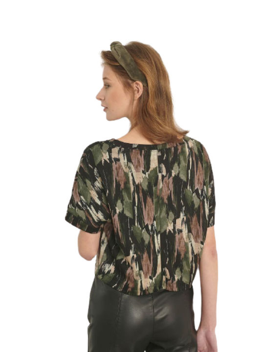 Attrattivo Damen T-shirt Khaki