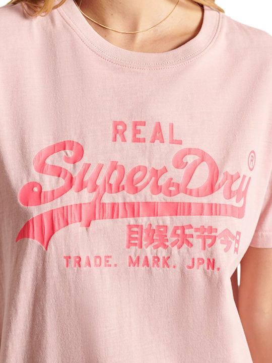 VINTAGE LOGO Γυναικείο T-shirt Ροζ
