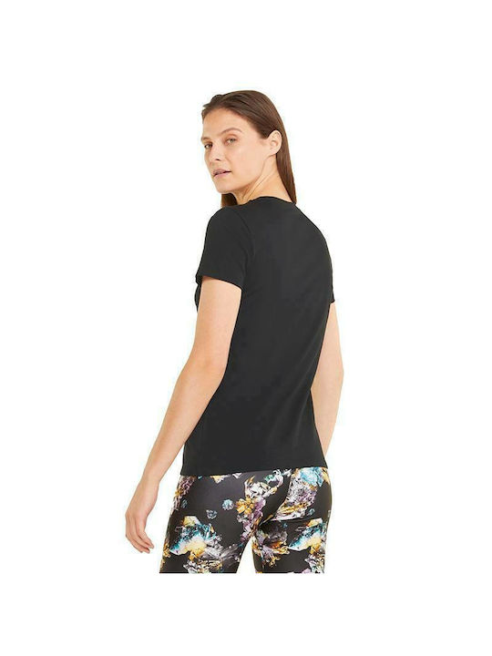 Puma Crystal Galaxy Damen Sportlich T-shirt Schwarz