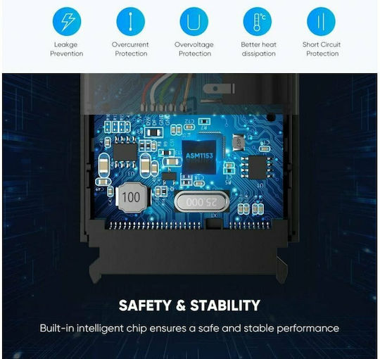 Ugreen 60561 USB 3.0 to SATA Hard Drive Adapter Μαύρο