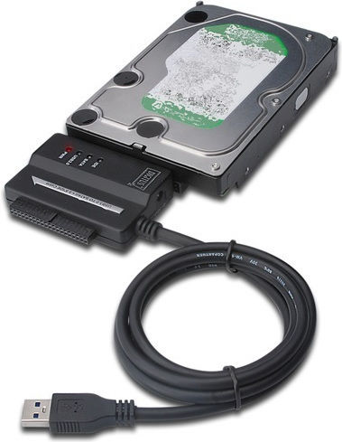 Digitus DA-70325 USB 3.0 IDE and SATA Cable Black