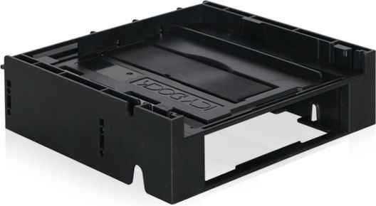 Icy Dock Flex-Fit Duo 5.25 Inch External Bay to 3.5 Inch HDD/Device Bay And Ultra Slim ODD Bay Mounting Kit Bracket Black (MB343SPO)