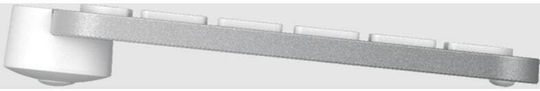 Logitech MX Keys Mini For Mac Ασύρματο Bluetooth Πληκτρολόγιο Αγγλικό US Συμβατό με Mac Pale Gray