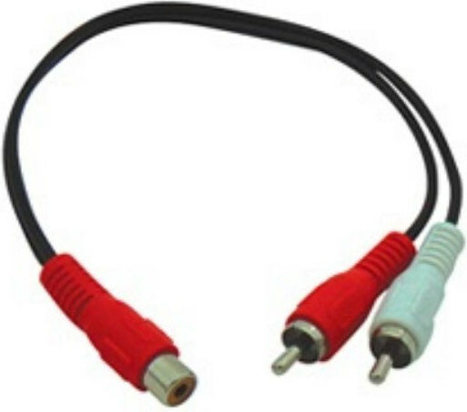 Cablu RCA De Sex Masculin - RCA De Sex Feminin 0.25m