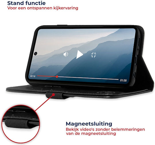 Rosso Element Портмоне Изкуствена кожа Черен (Galaxy S22+ 5G)