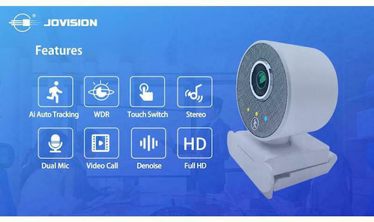 Jovision HD820U Уеб камера Full HD 1080p Бял JVS-HD820U