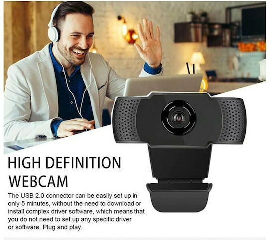 Q9 Web-Kamera HD 720p Schwarz