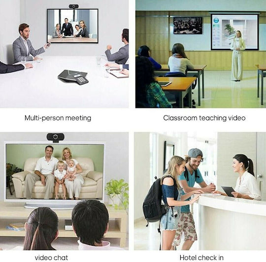 Q9 Web-Kamera HD 720p Schwarz