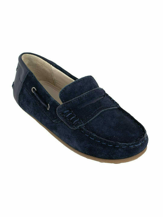 Mayoral Boys Suede Slip-On Moccasins Blue