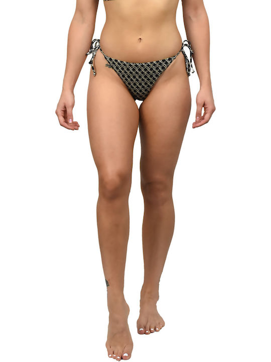 BP-3147 Bikini Slip with Laces Black