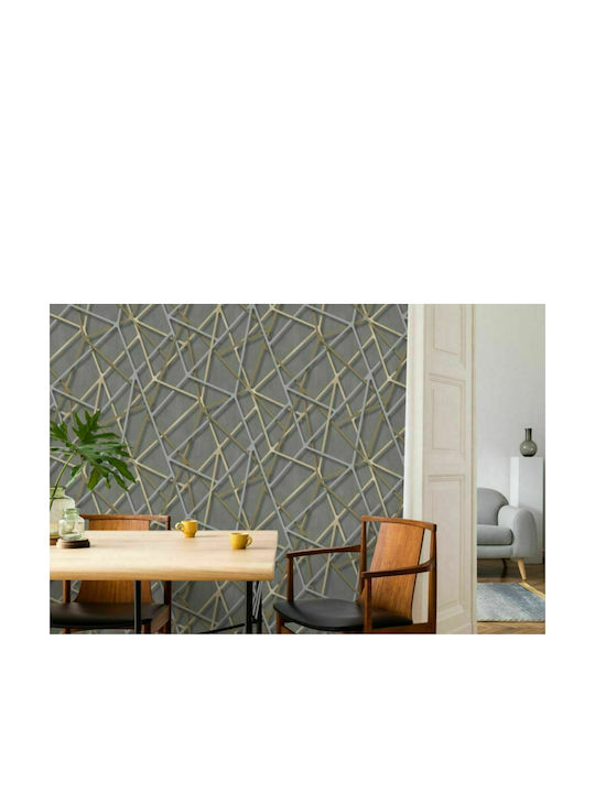 Wallpaper Galactik Vinyl Gray L1000xW53cm Washable